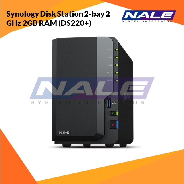 Slide1 Synology Disk Station 2-bay 2 GHz 2GB RAM (DS220+) - Gambar 1